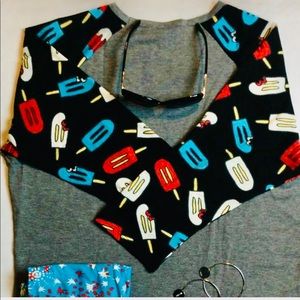 NEW• Vintage Randy Rare Firework IcePop Top•XL